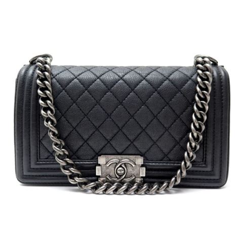 sac chanel cuir grainé|sac chanel temps.